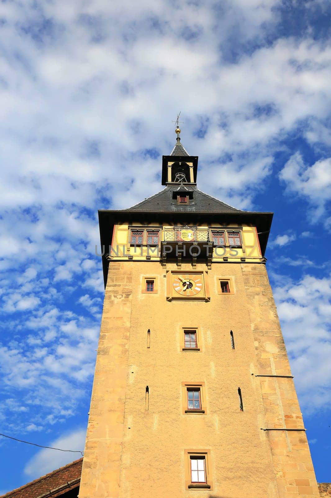 The upper gate tower is a sight of the city of Marbach am Neckar