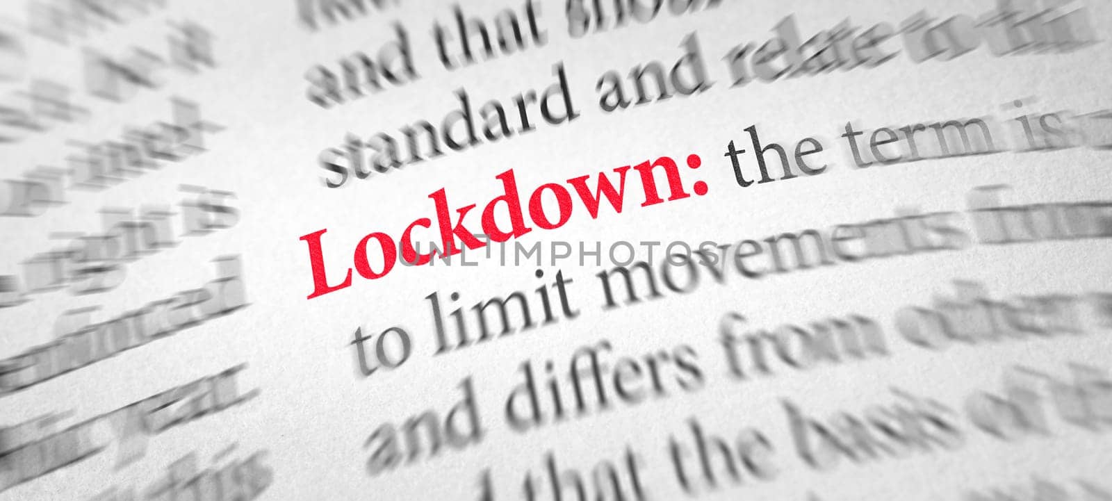 Definition of the word Lockdown in a dictionary