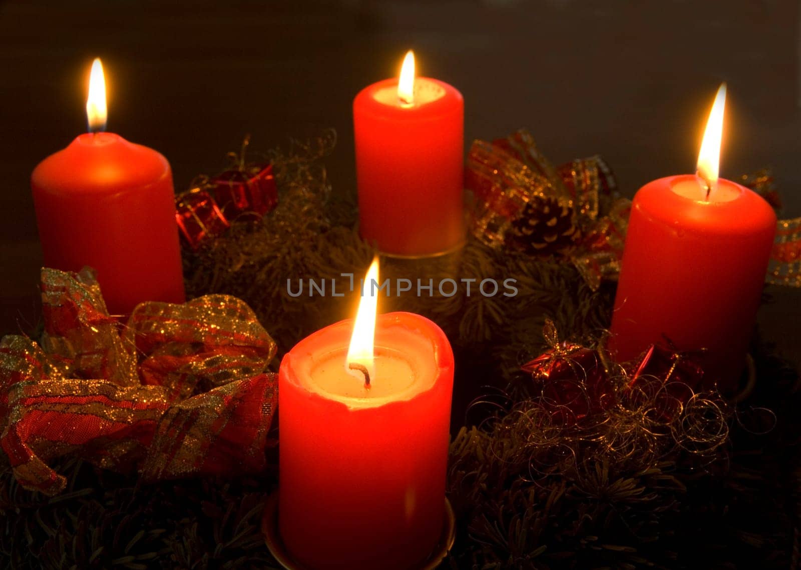 Adventskranz  Vierter Advent