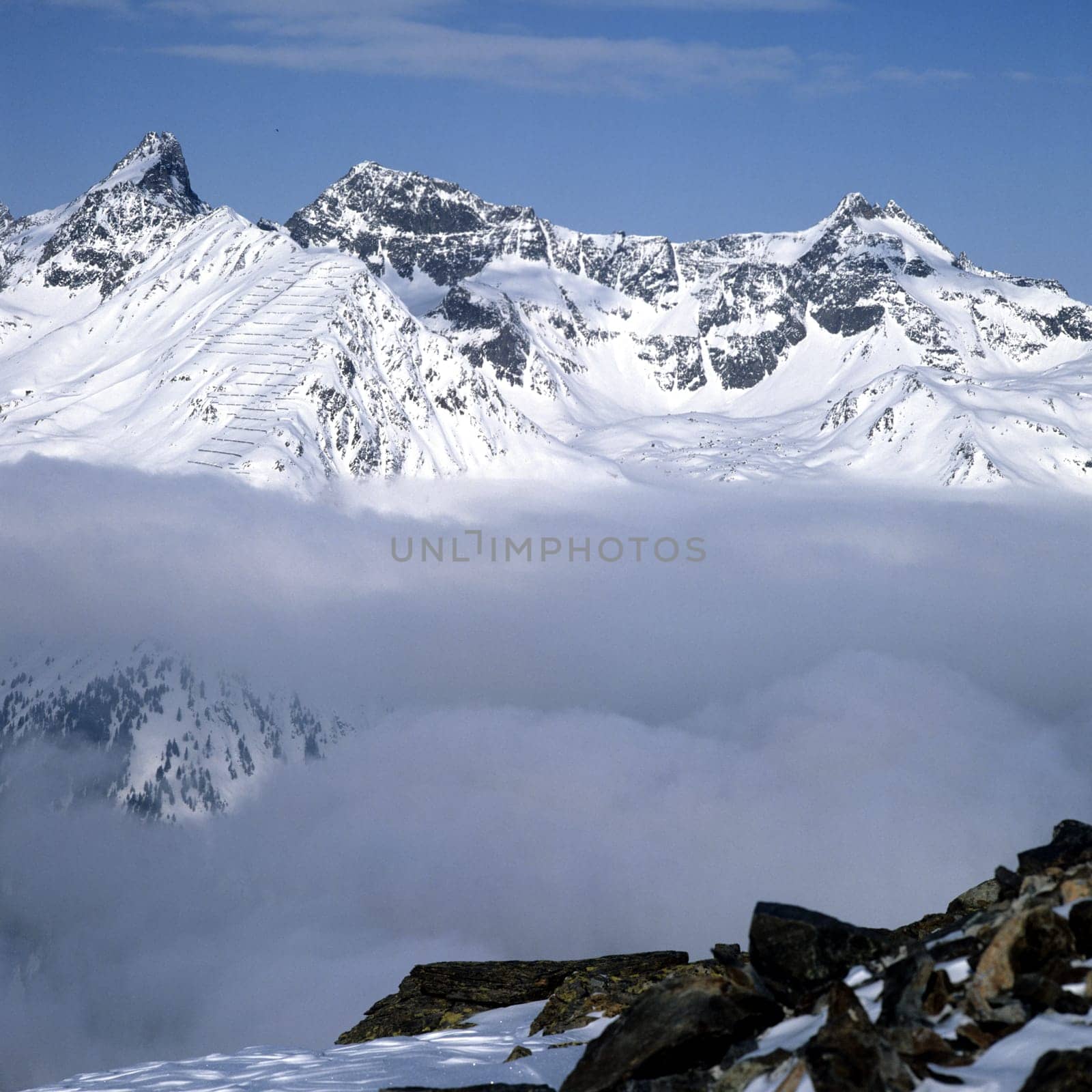 Nebel  Alpen