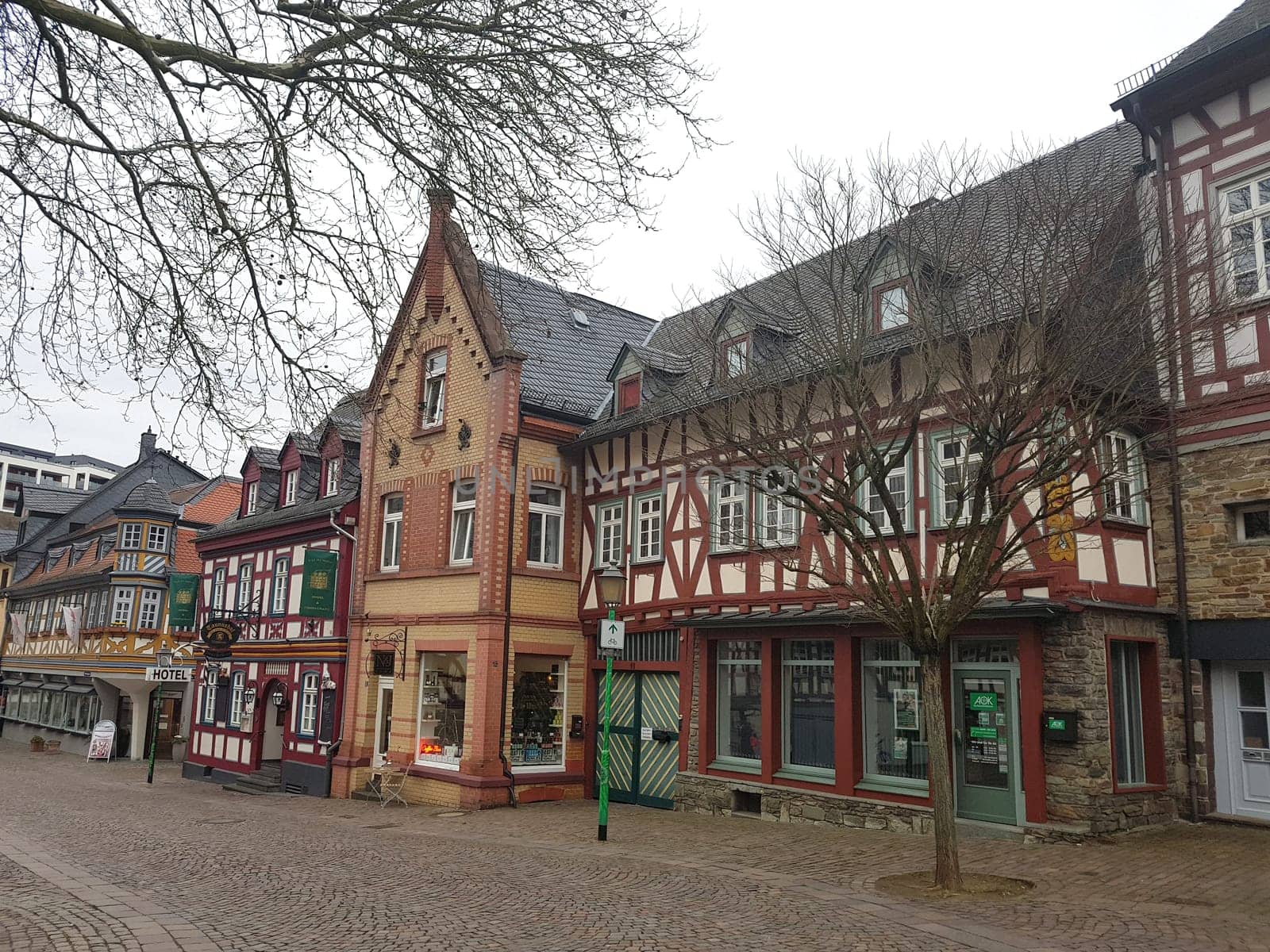 Hotel, Taunushof, Fachwerkhaeuser, Altstadt, Idstein