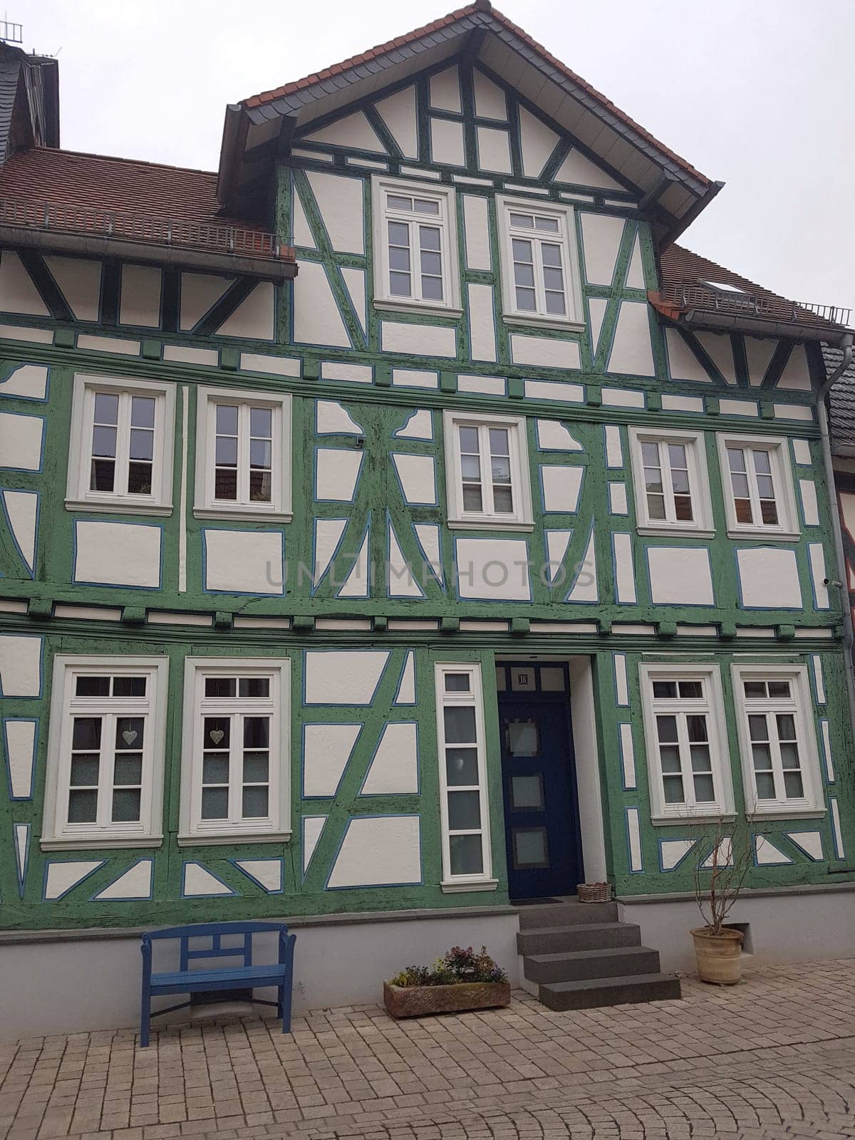 Fachwerkhaeuser, Altstadt, Idstein, Weiherwiese
