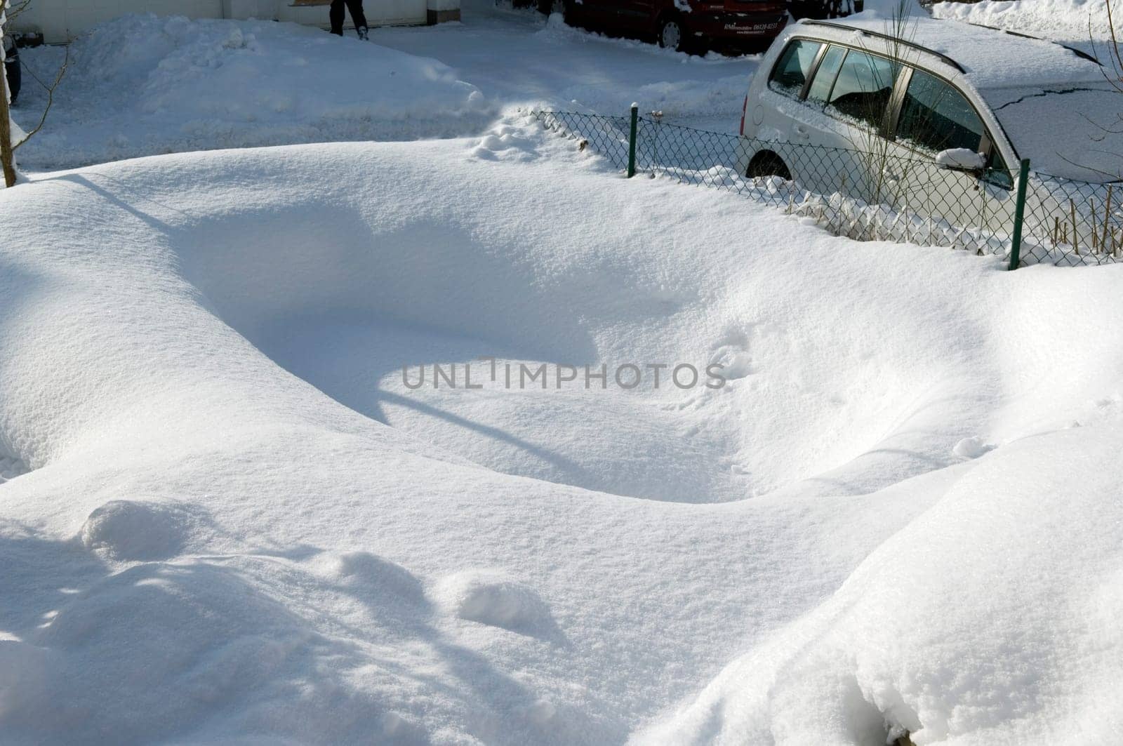 Gartenteichbau  Sandbett  Winterunterbrechung