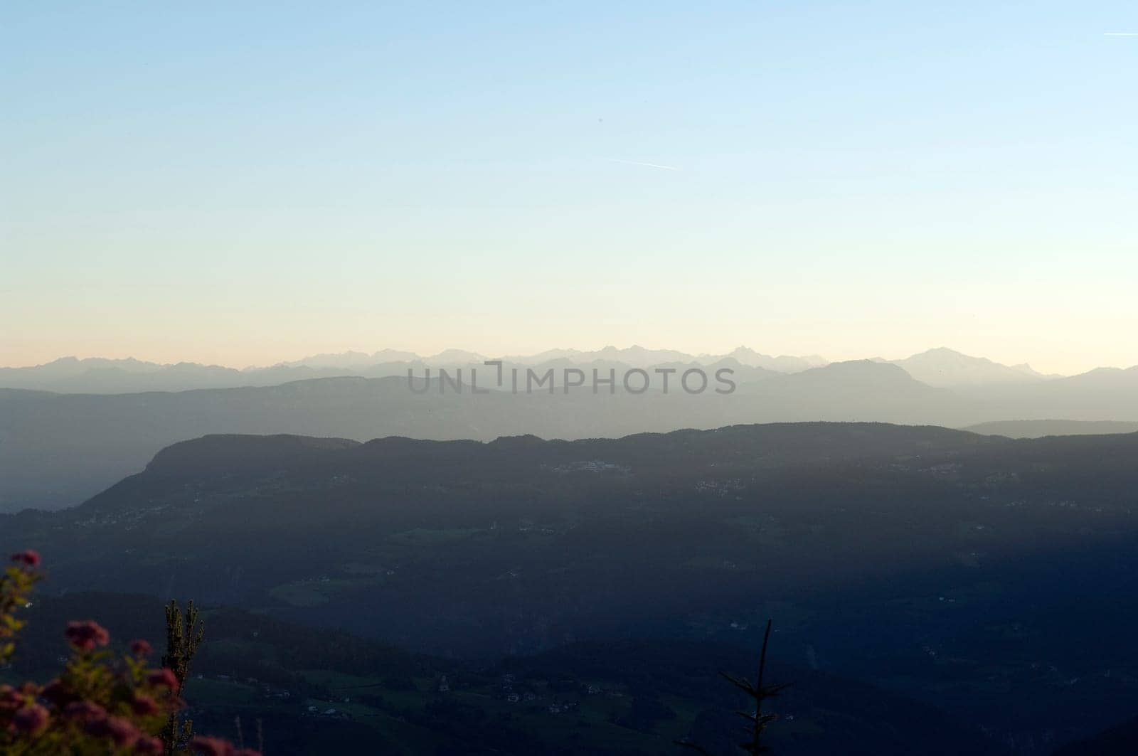 Bergprofil, Abend, Abendstimmung, profil, Oetztaler  Alpen  Seiser  Alm  Blick, Zillertaler