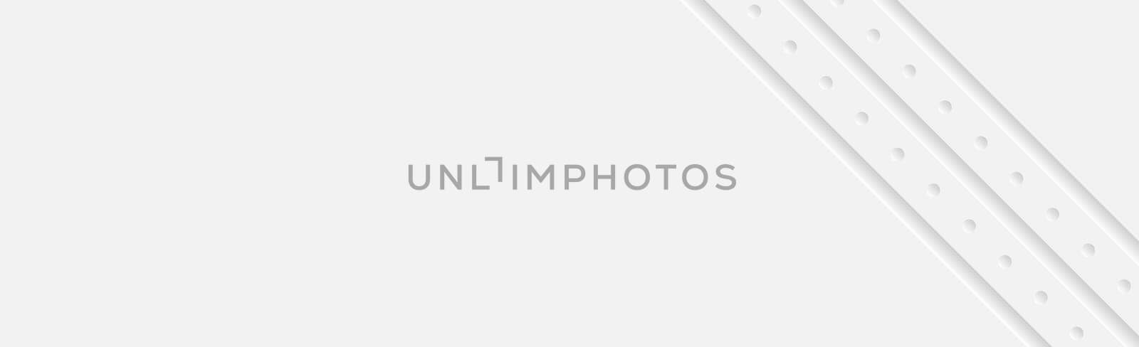 White panoramic background with straight lines and holes