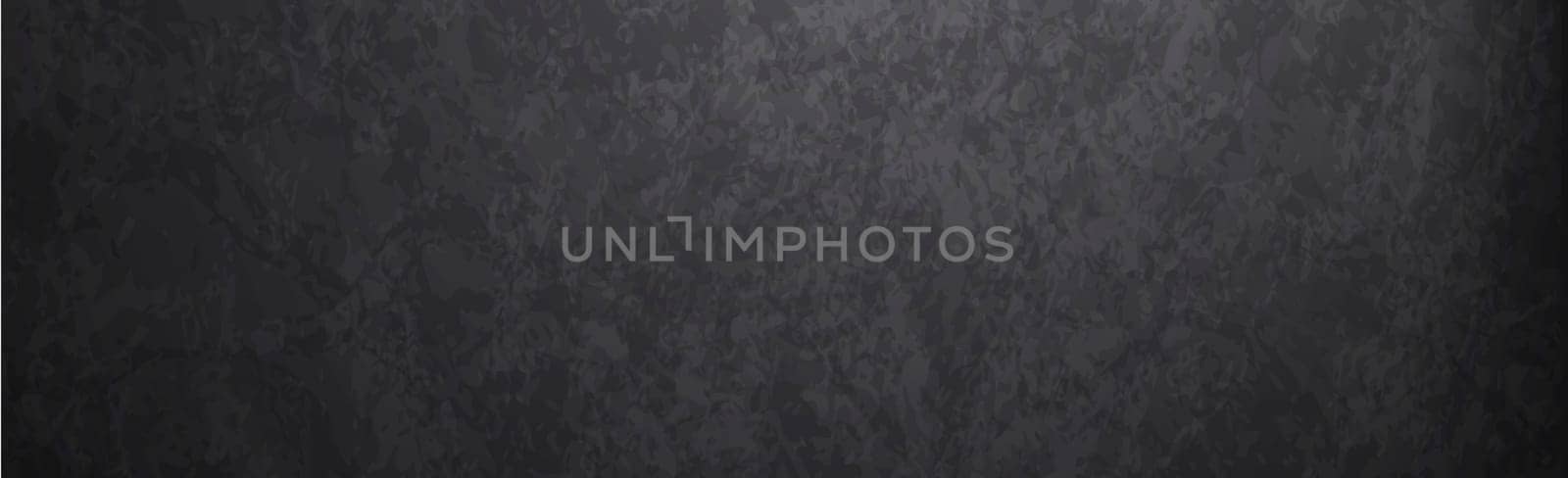 Dark Black Textured Panoramic Background - Illustration