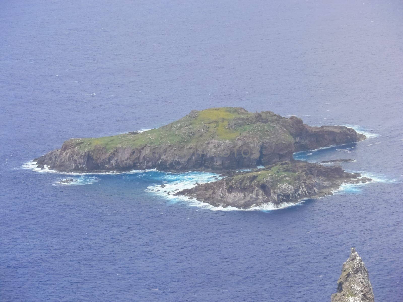 Easter Island coastline. Easter Island coast, rocks and ocean.