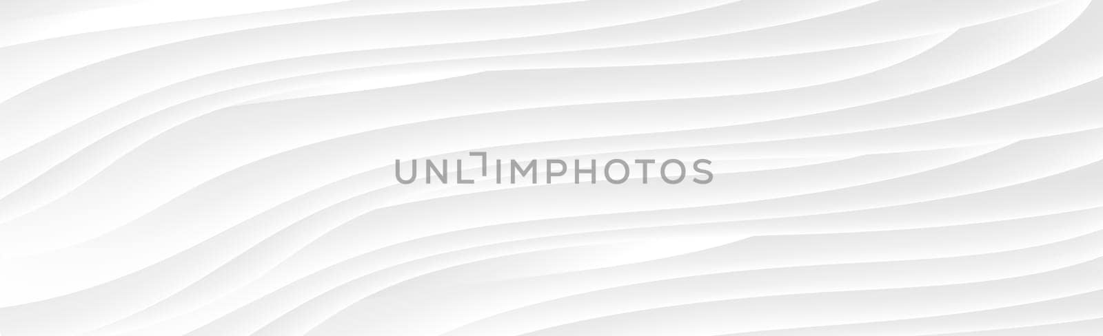White panoramic background with wavy lines and shadows