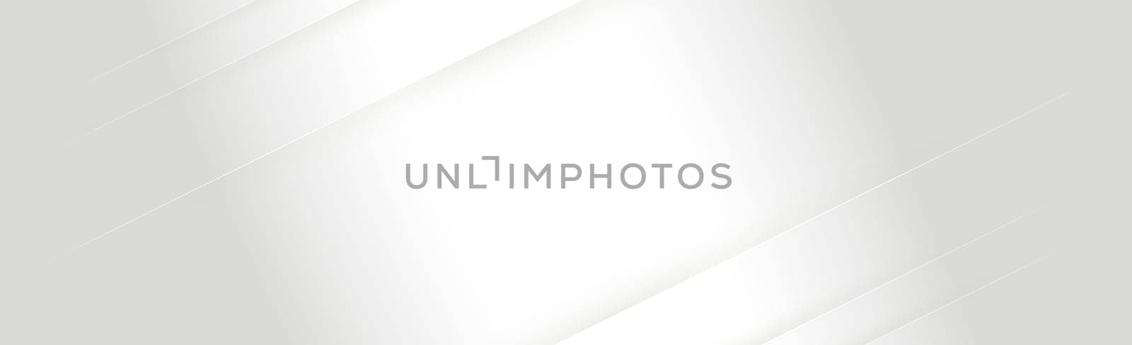 White vector panoramic background with wavy lines and shadows