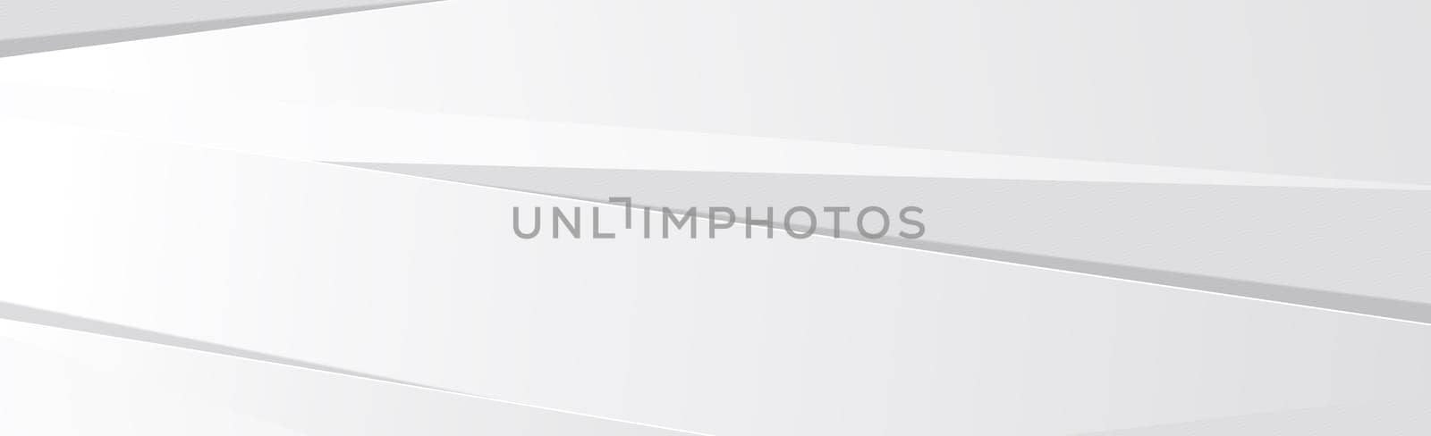 White vector panoramic background with wavy lines and shadows