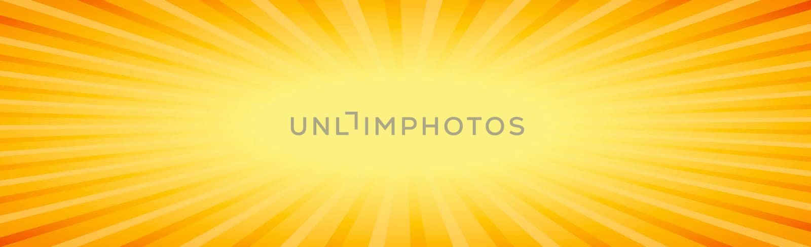 Panoramic background abstract rays of the sun around