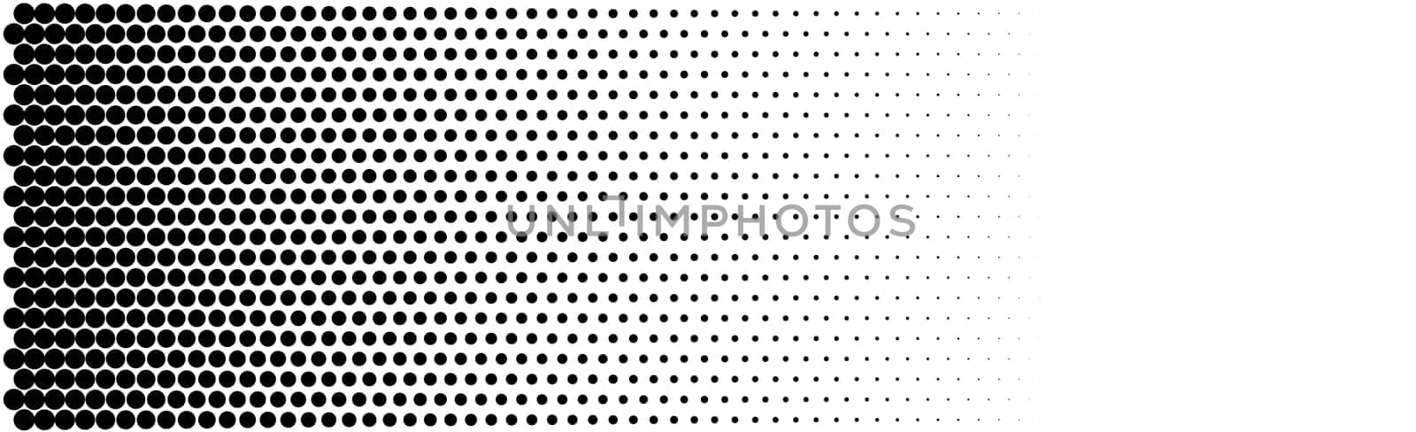 Many dots on a white background panorama