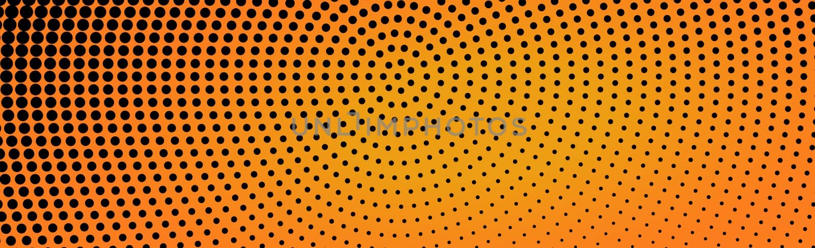 Many dots on a panoramic background - Vector illustration