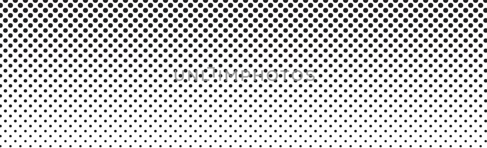 Many dots on a white background panorama