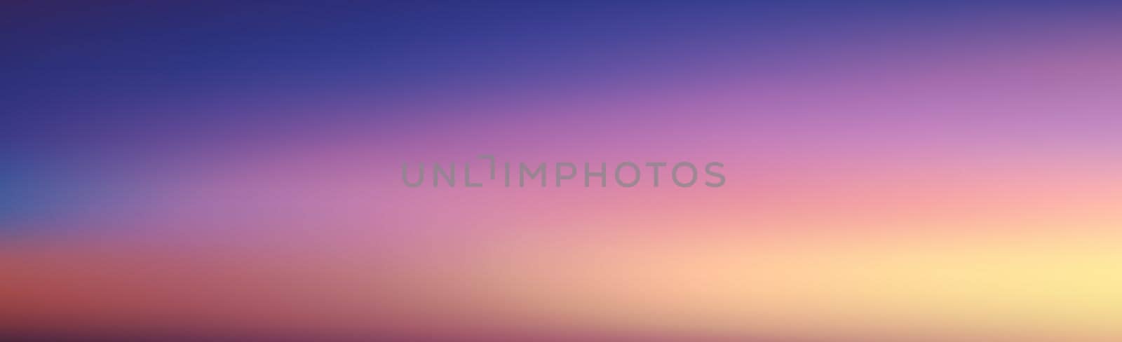 Blurred large panoramic summer background multicolored gradient - illustration