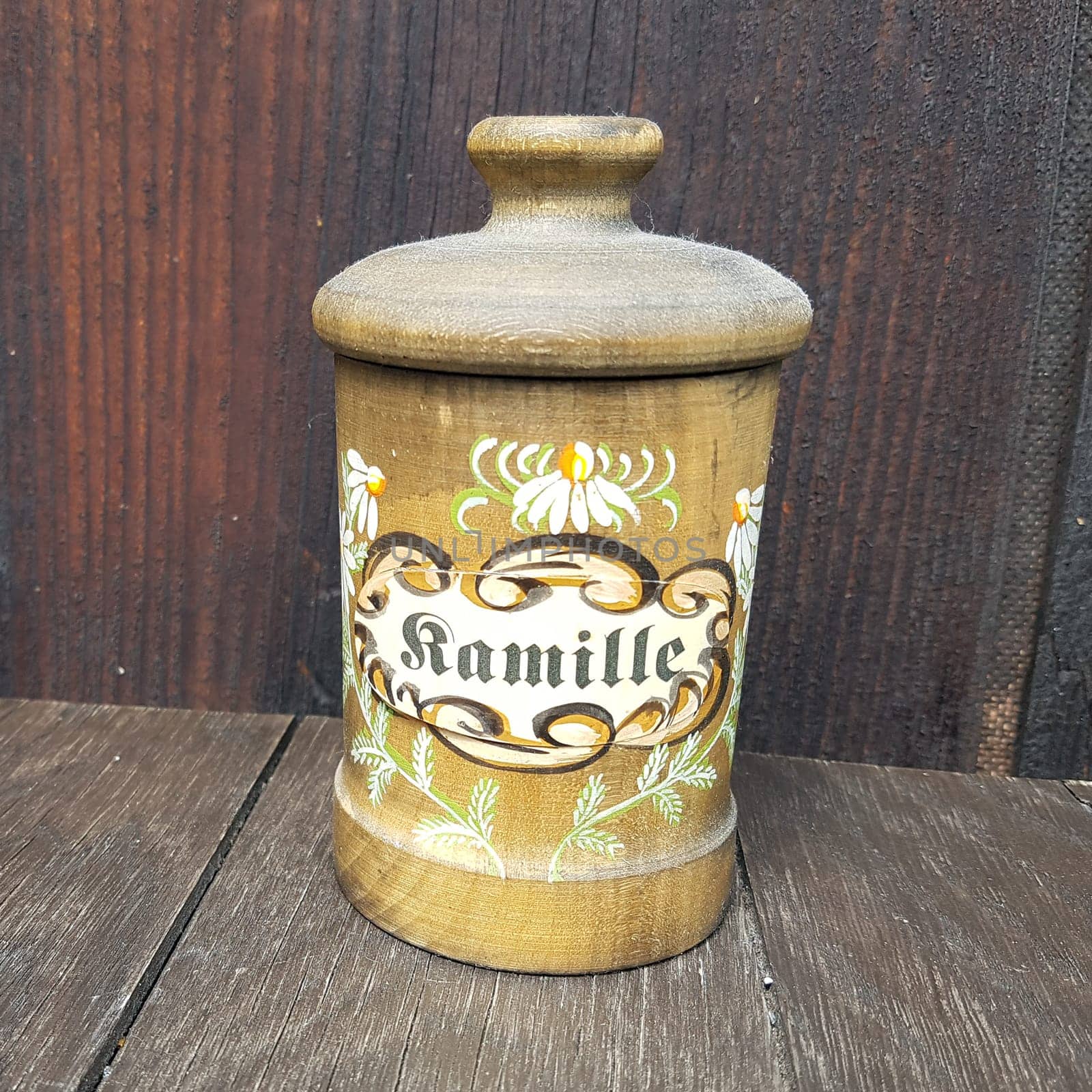 Teedose, Tee, Kamille, Chamomilla recutita  Dose