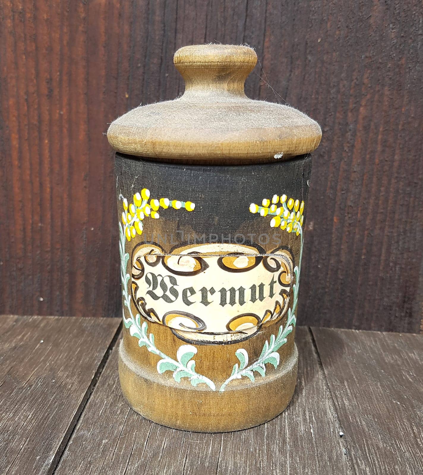Teedose, Tee, Wermut  Artemisia, Absinthium  Dose