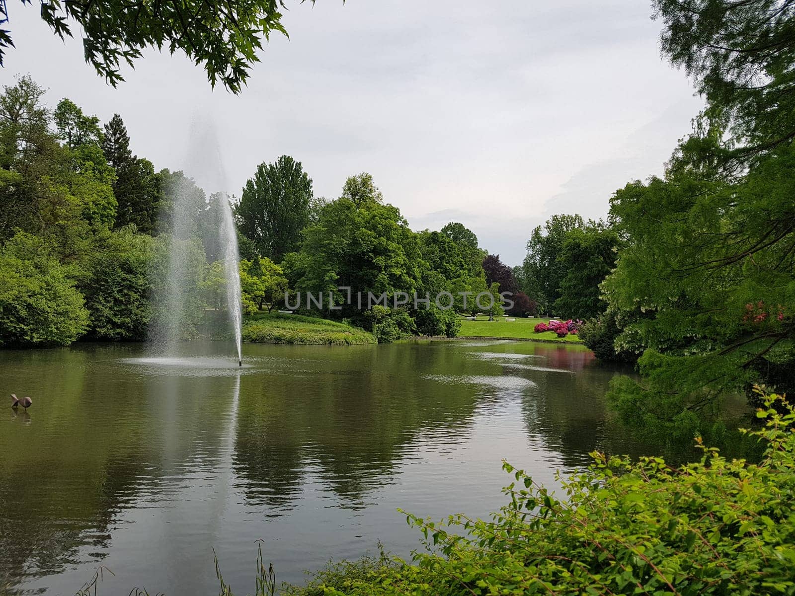 Kurpark, Wiesbaden, Englische, Parkanlage