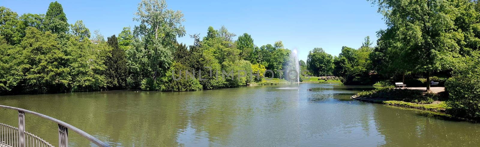 Kurpark, Wiesbaden, Englische, Parkanlage