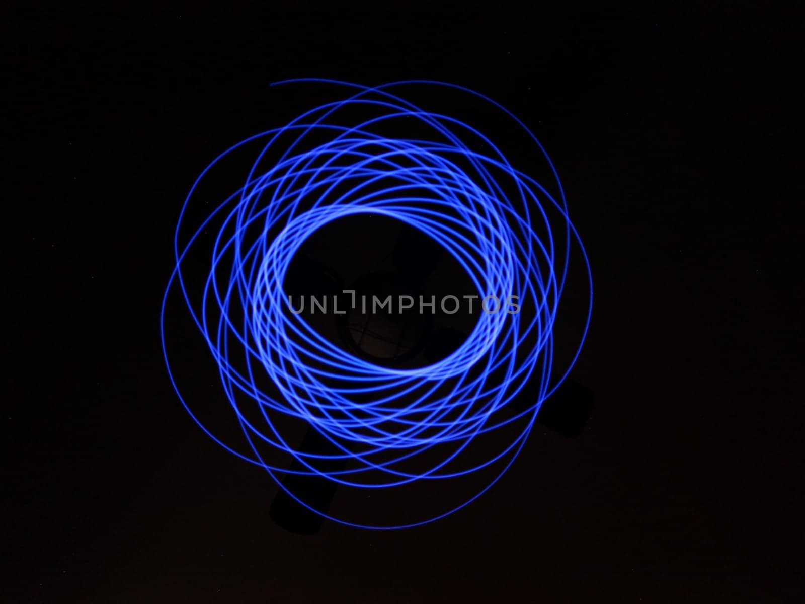 Light abstract forms symmetrical round different colors