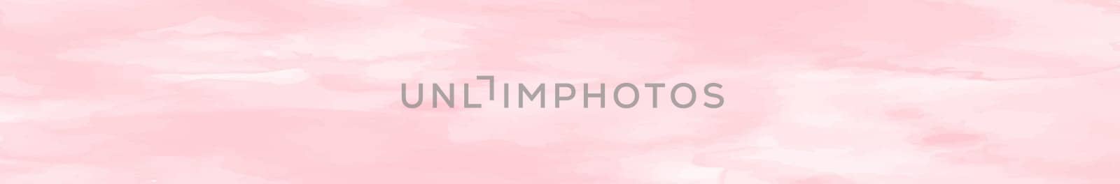 Panoramic texture of realistic red watercolor on a white background - illustration