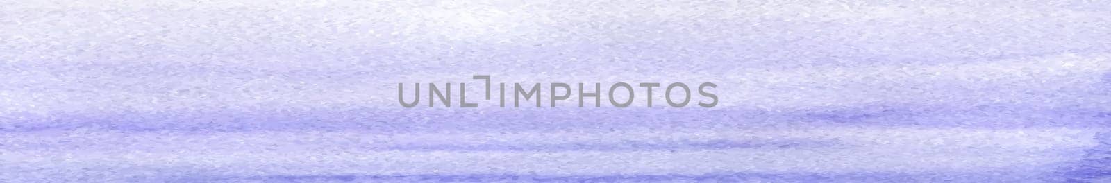 Realistic blue watercolor panoramic texture on white background - illustration