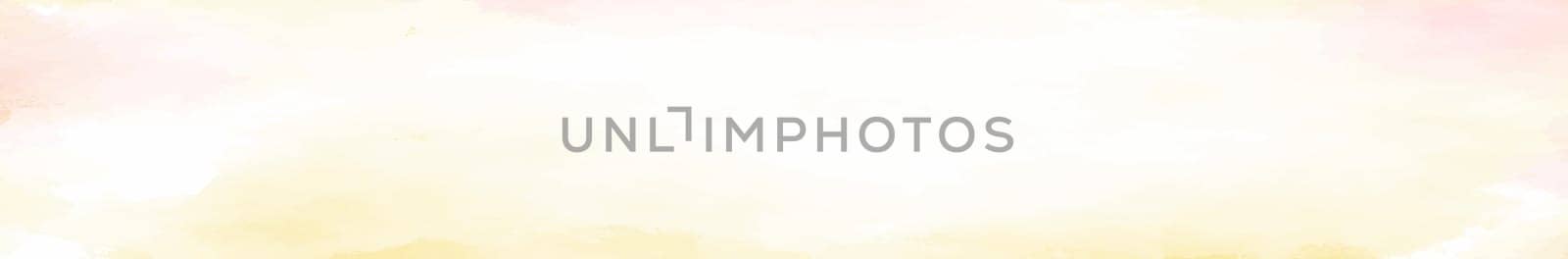 Panoramic texture of realistic green watercolor on a white background - illustration