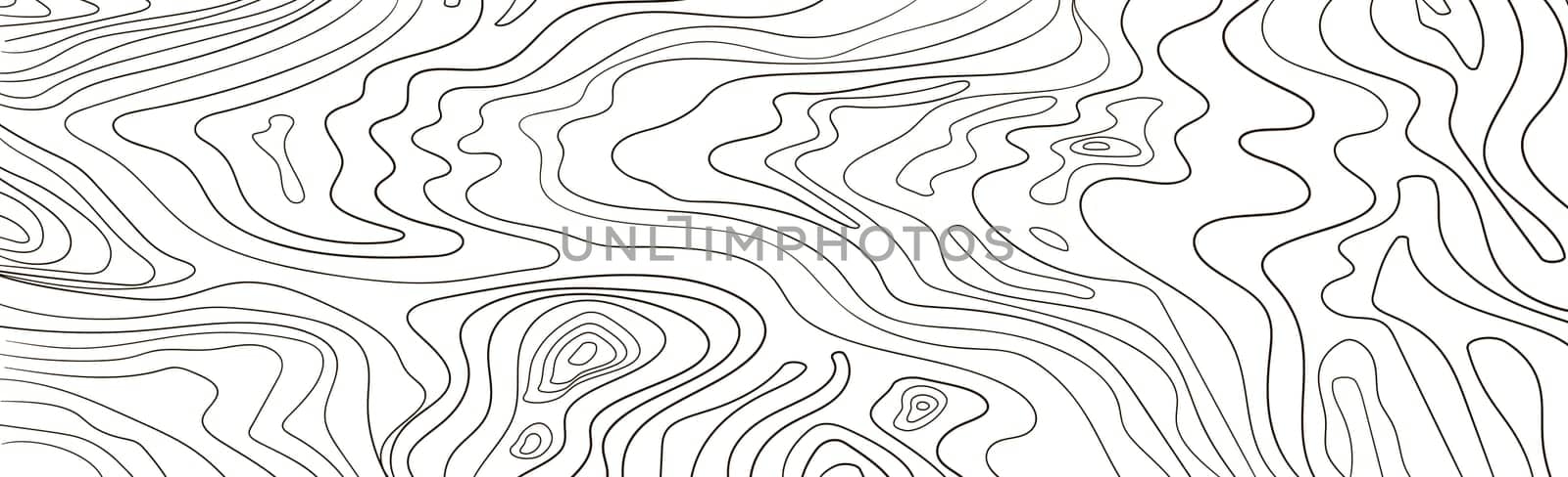 Panoramic texture of light wood with knots - Vector illustration