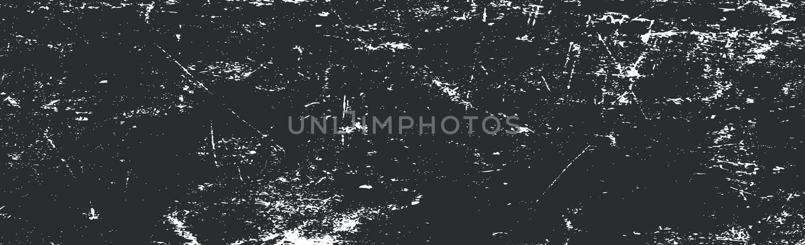 Grunge white lines and dots on a black background - Vector illustration
