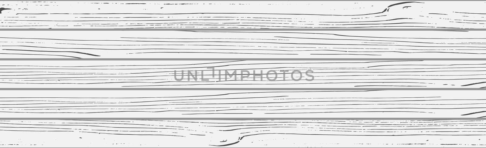 Panoramic texture of light wood with knots - Vector illustration