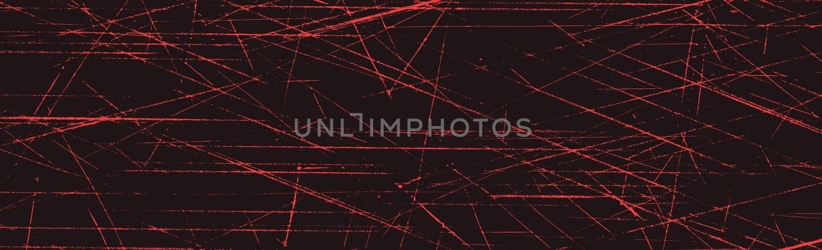Grunge red lines and dots on a red background - Vector illustration