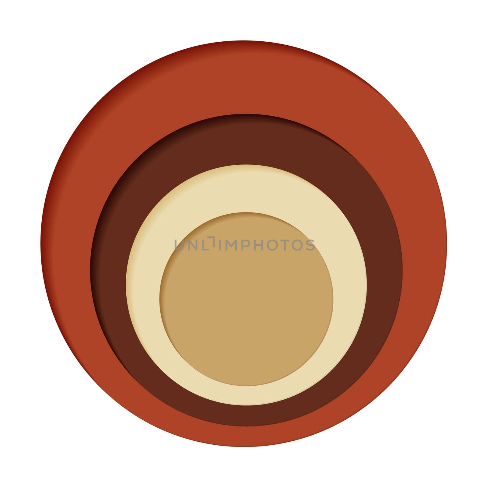 Round palette of four colors on a white background - Vector illustration