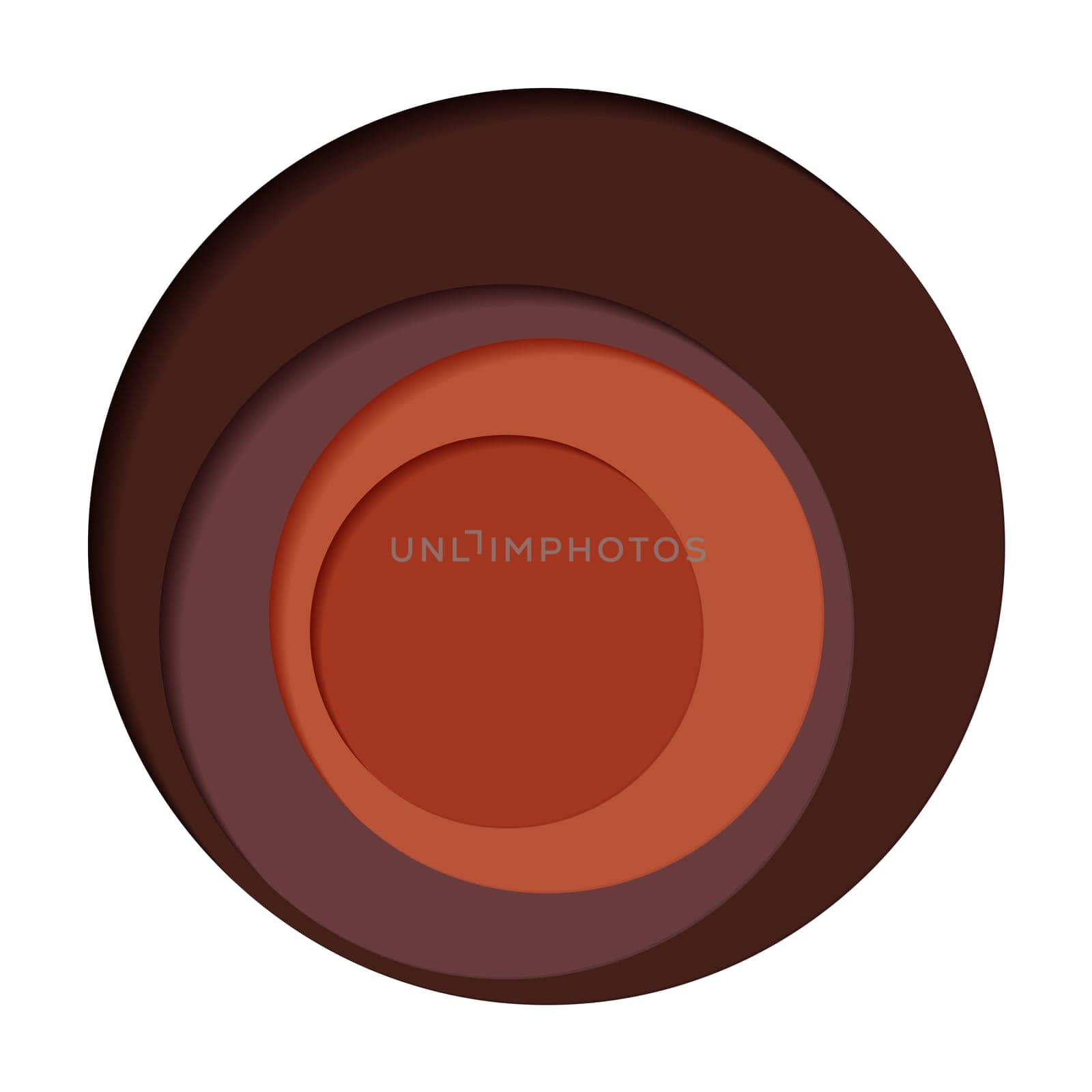 Round palette of four colors on a white background - Vector illustration