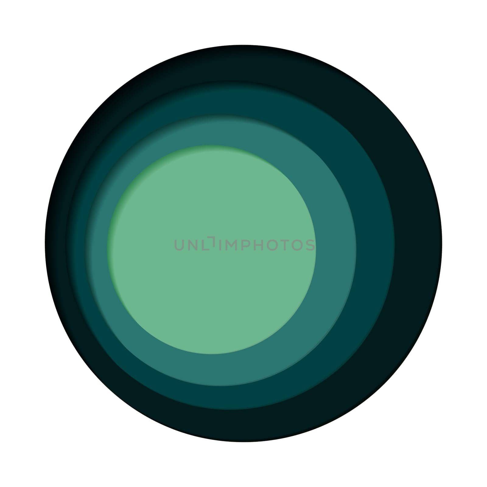 Round palette of four colors on a white background - Vector illustration