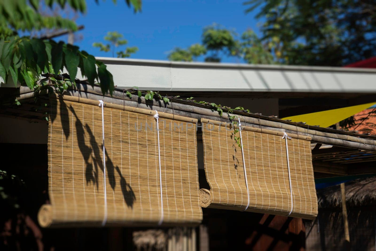 Closeup weave decoration local shop, stock photo