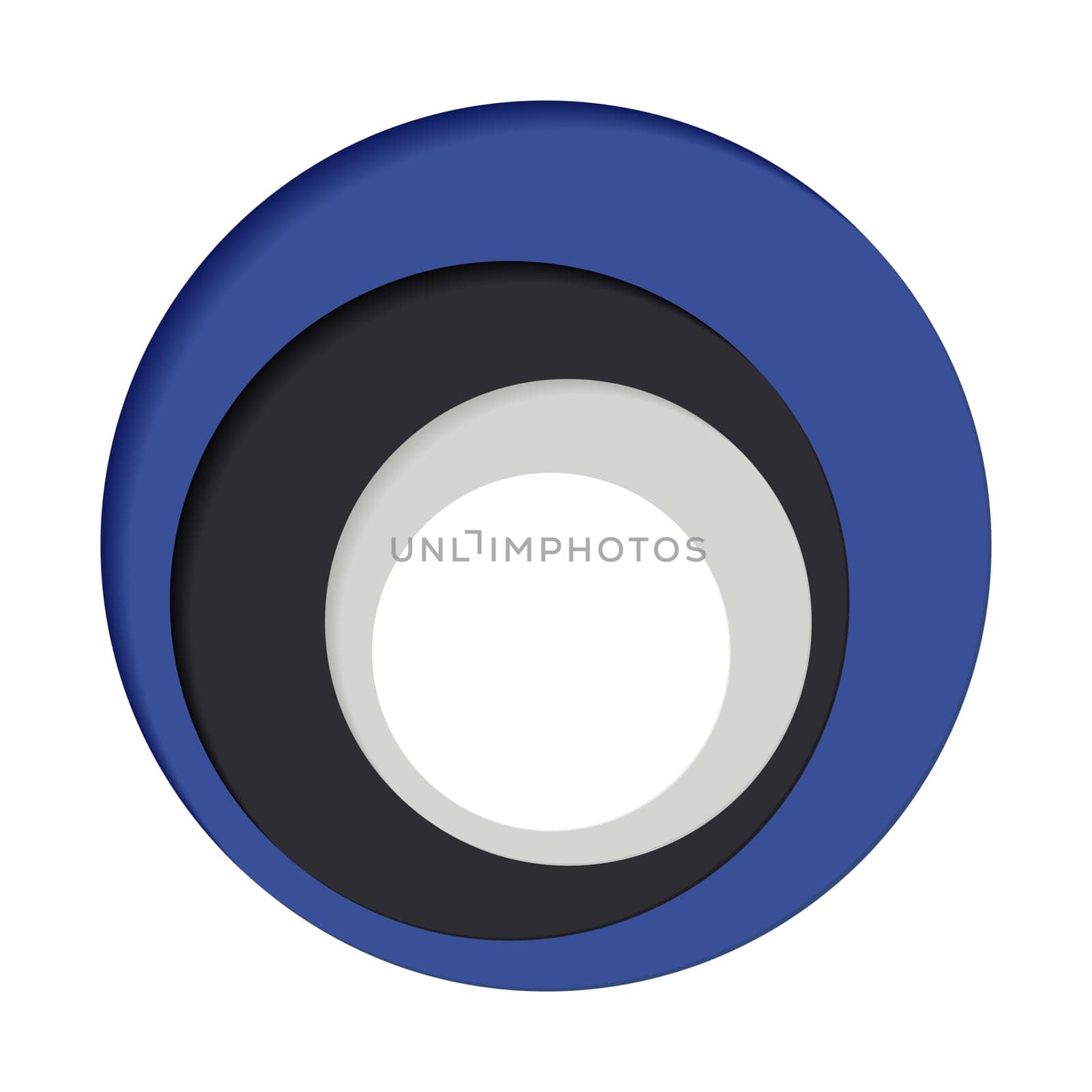 Round palette of four colors on a white background - Vector illustration