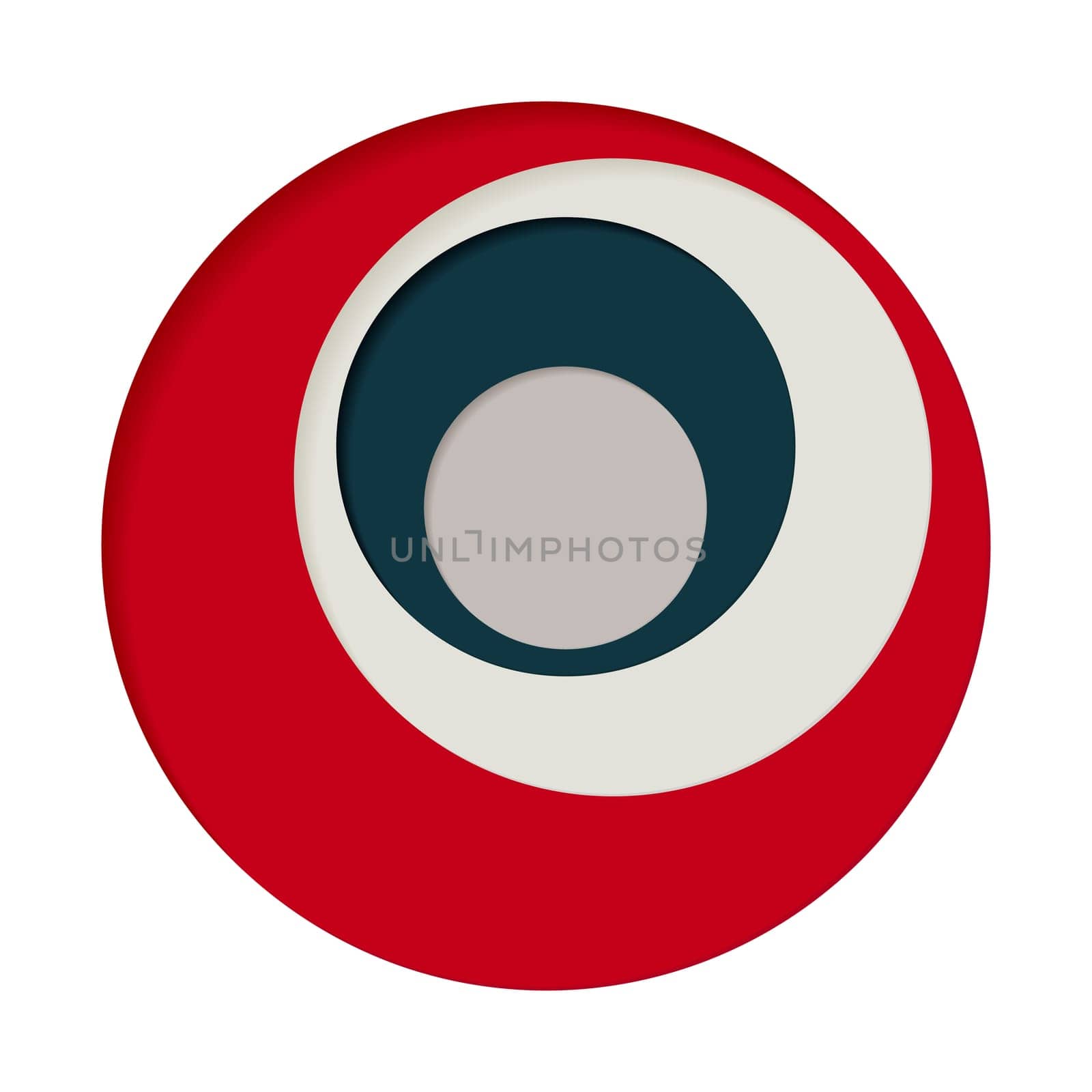 Round palette of four colors on a white background - Vector illustration