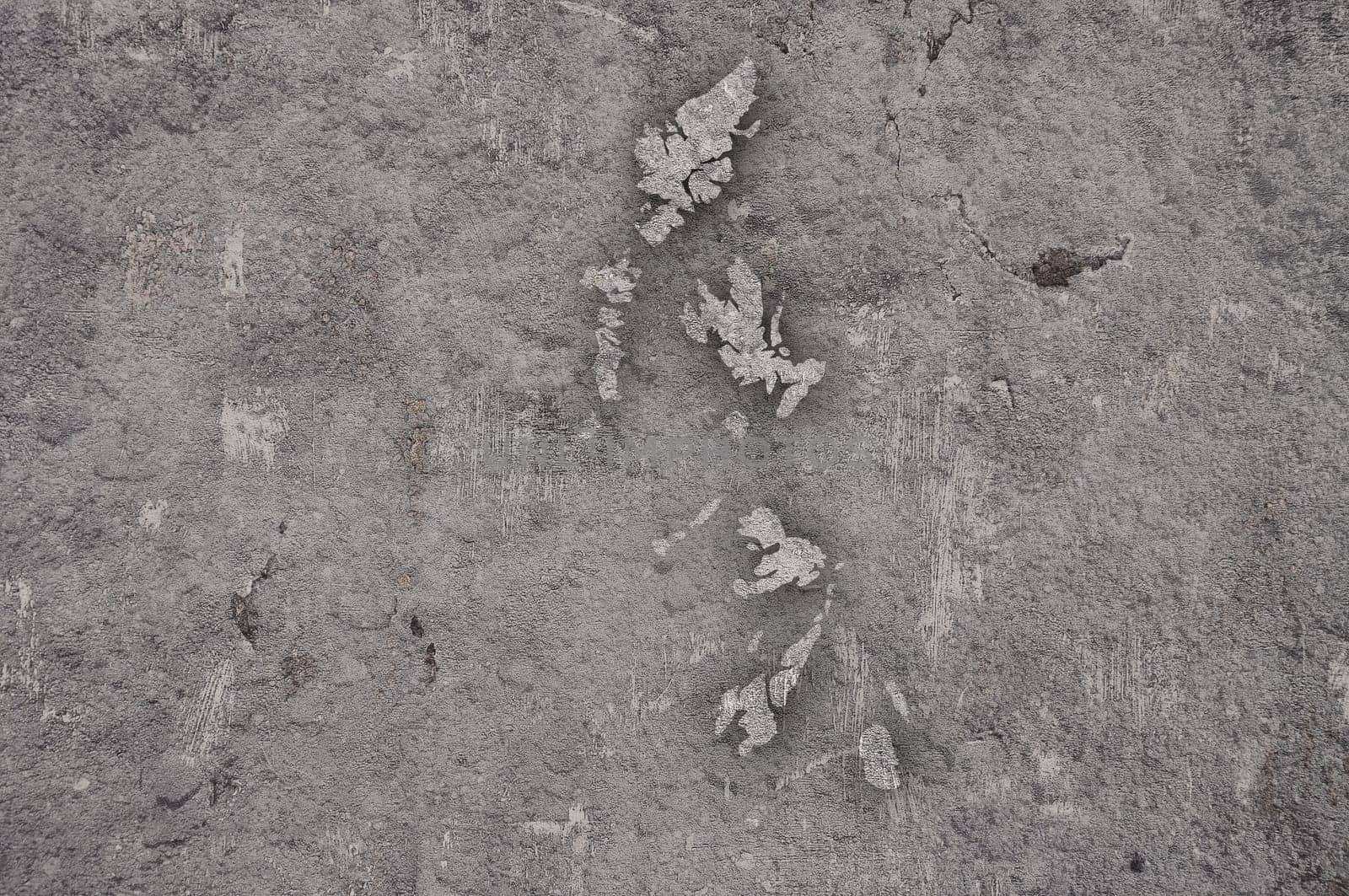 Map of Hebrides on weathered concrete