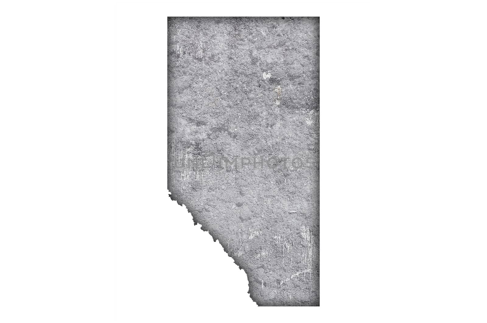 Map of Alberta on weathered concrete