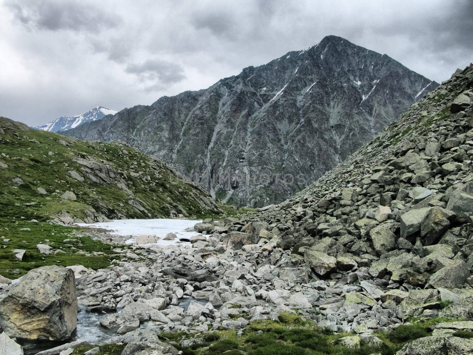 Altai Mountains, beautiful landscape of high altai mountains.