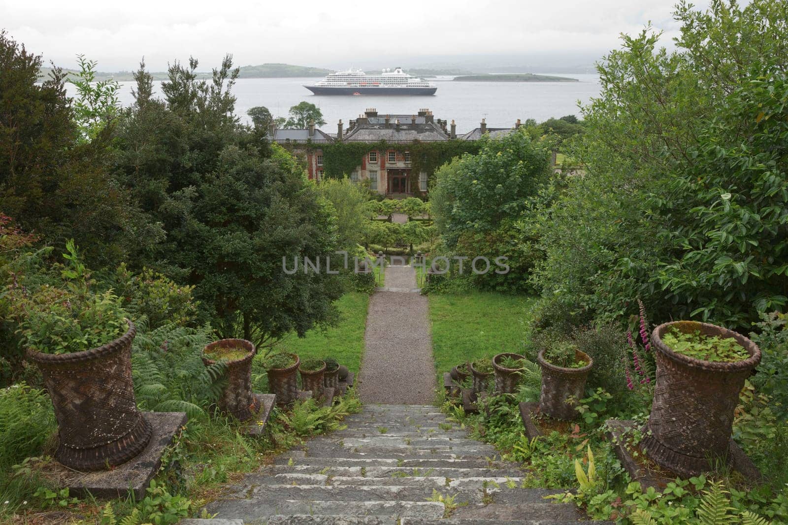 Bantry, County Cork, Ireland - June 12, 2017: Bantry House and Gardens in County West Cork Ireland.