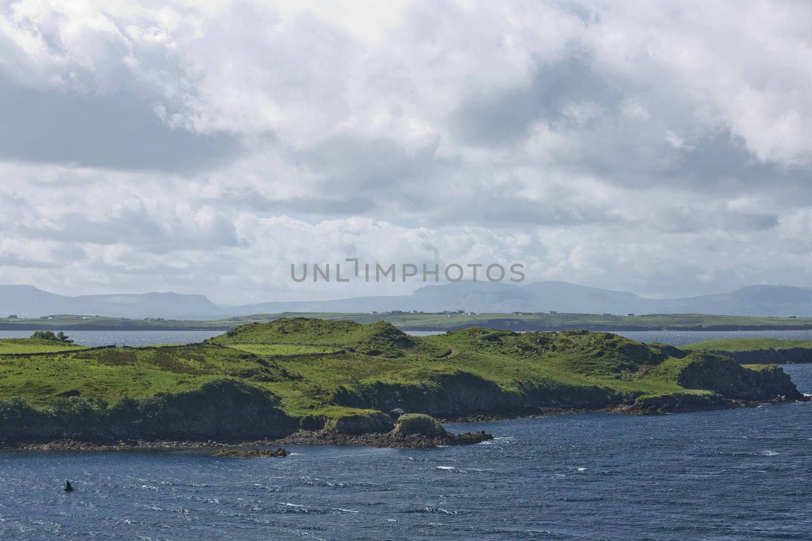 Beautiful landscape and rock formations along the irish coastline near Killybegs, County Donegal in Ireland.