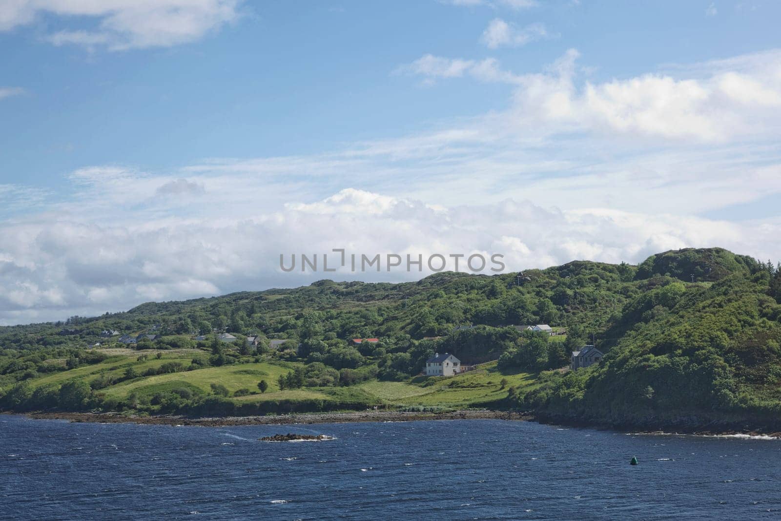 Beautiful landscape and rock formations along the irish coastline near Killybegs, County Donegal in Ireland.