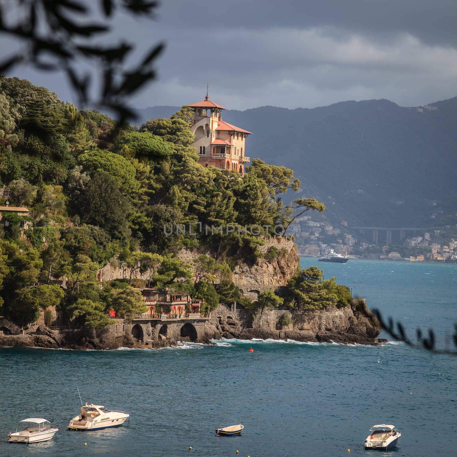 Italian Riviera coast near the village of Portofino