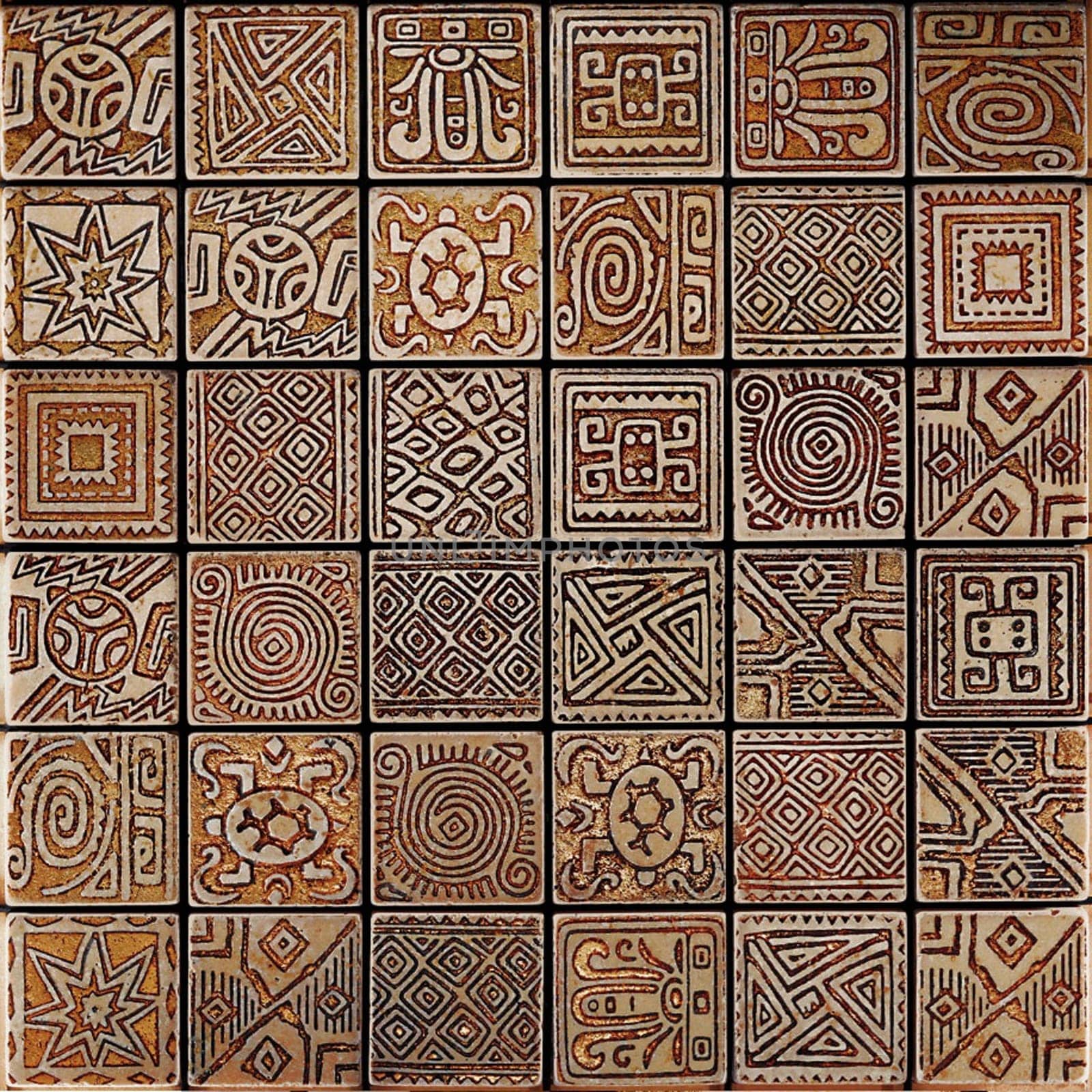 The background is the texture of the tile. The pattern and texture of the tile is construction.