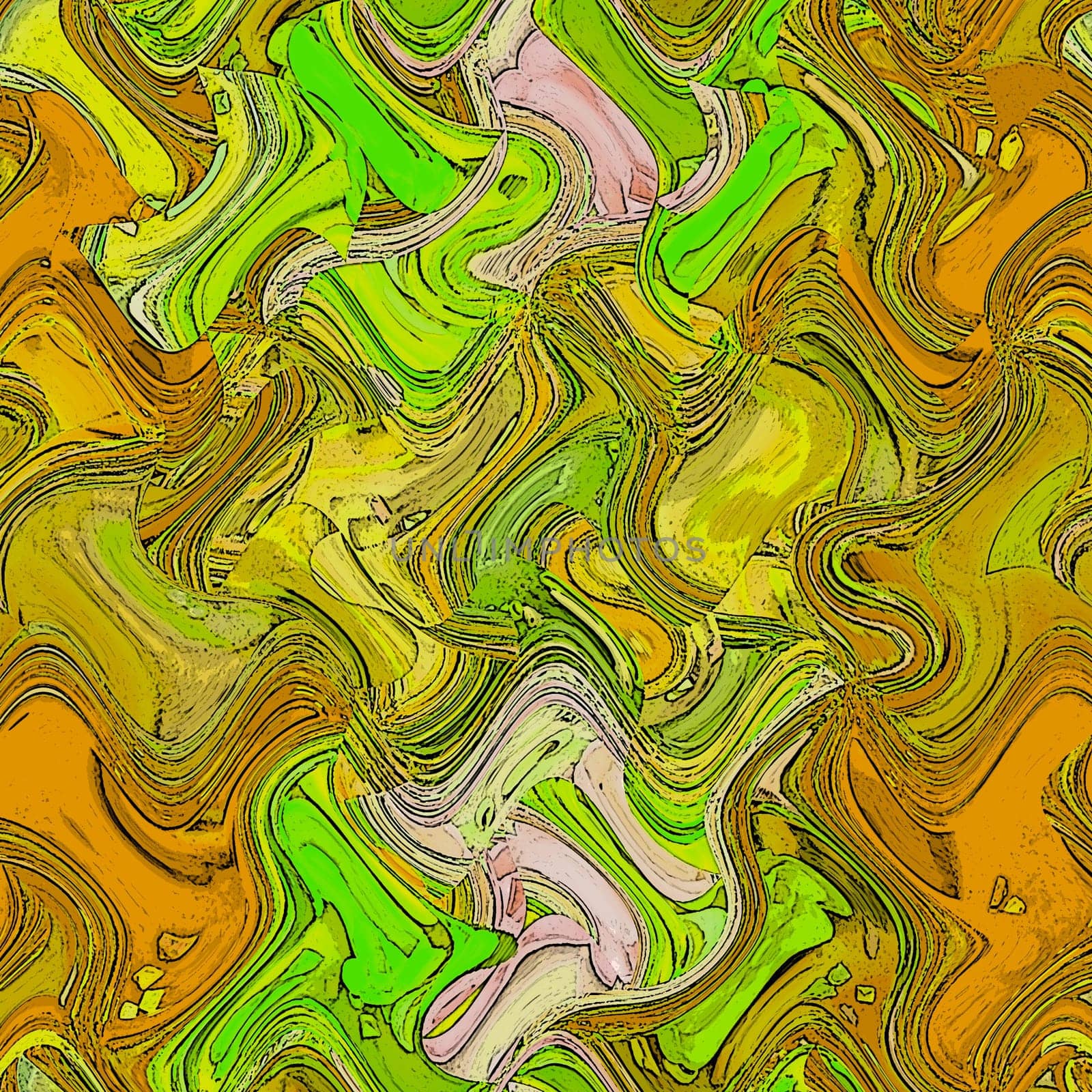 Network spring colors abstract pattern. The waves. Elegantly orange cartoon style printing on clothing, sportswear, fabrics and wrapping pape
