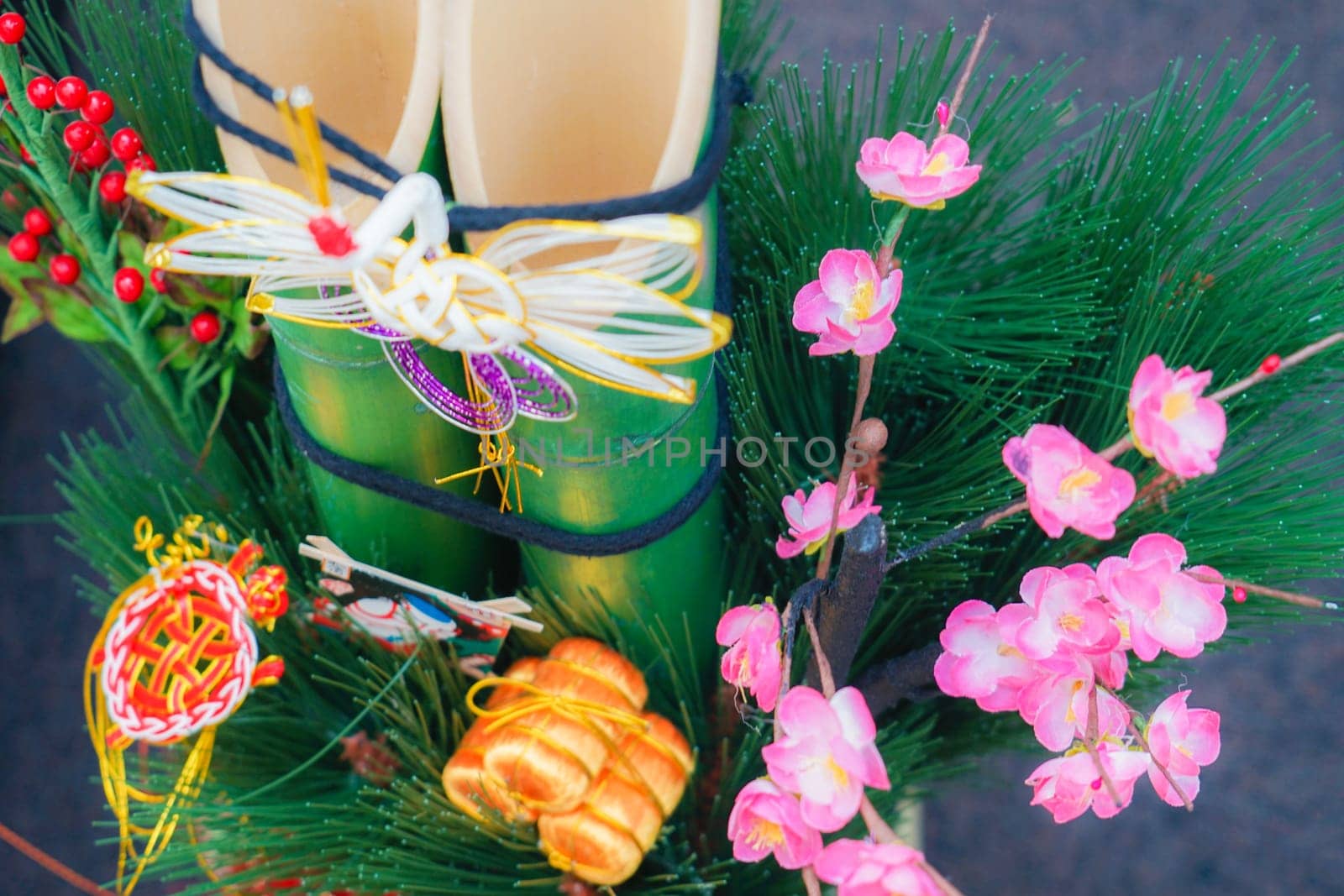 Kadomatsu of image (New Years card materials and New Year material). Shooting Location: Yokohama-city kanagawa prefecture