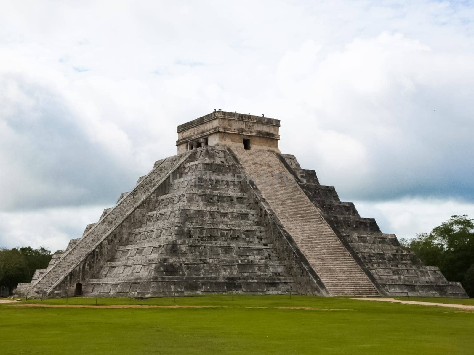 Aztec pyramid in Mexico. The Mayan civilization.