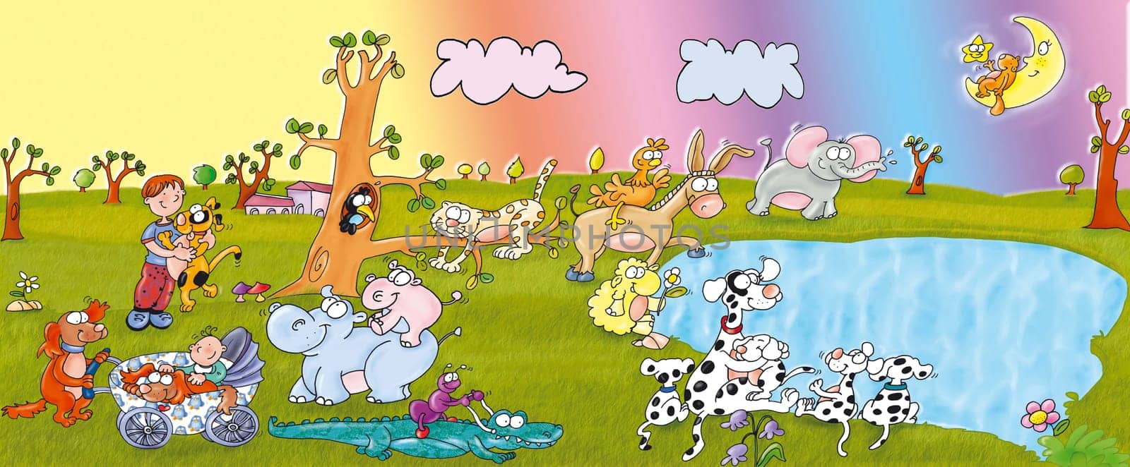 children,landscapes,animals,illustrations,kids