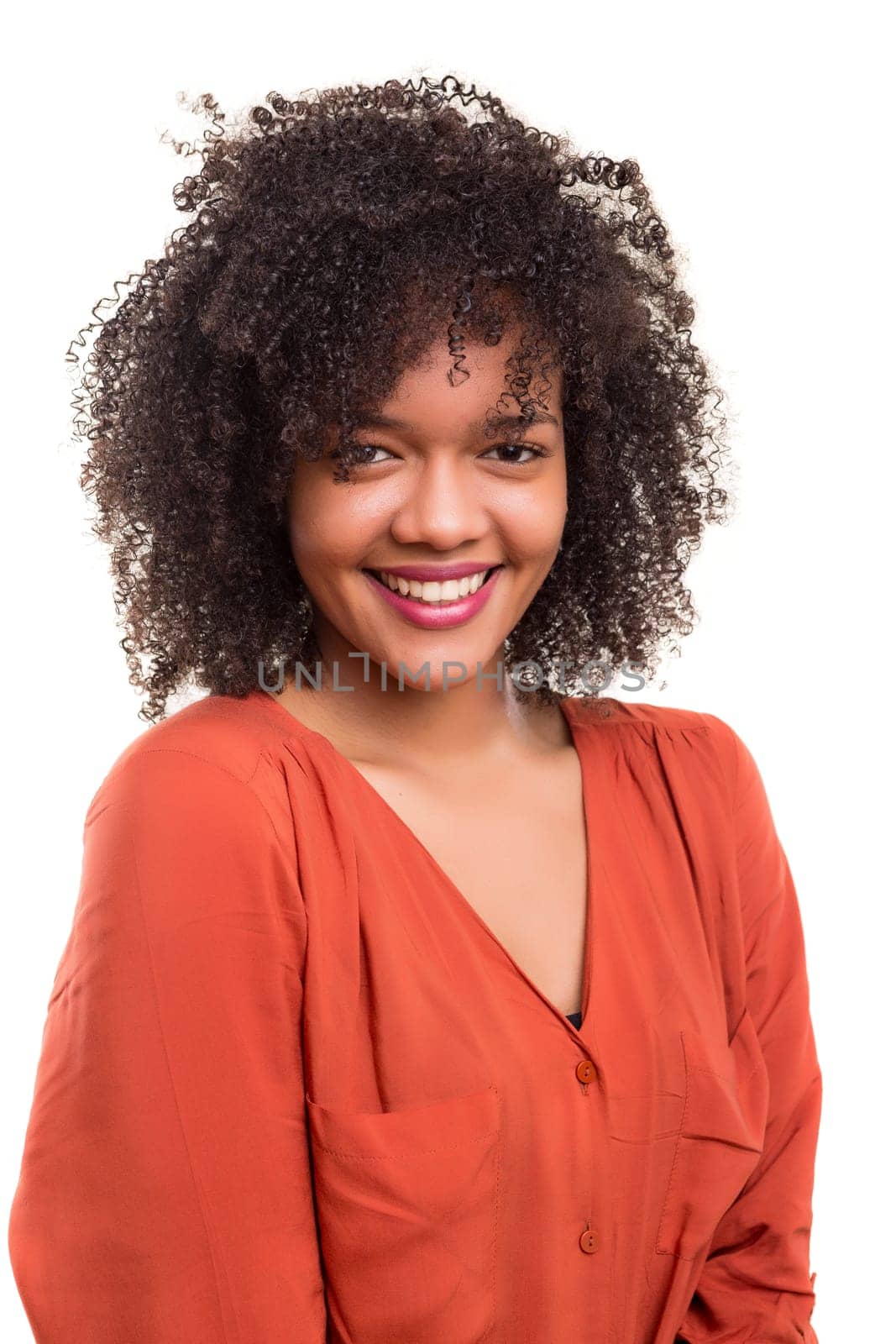 Studio shot of a beautiful african woman